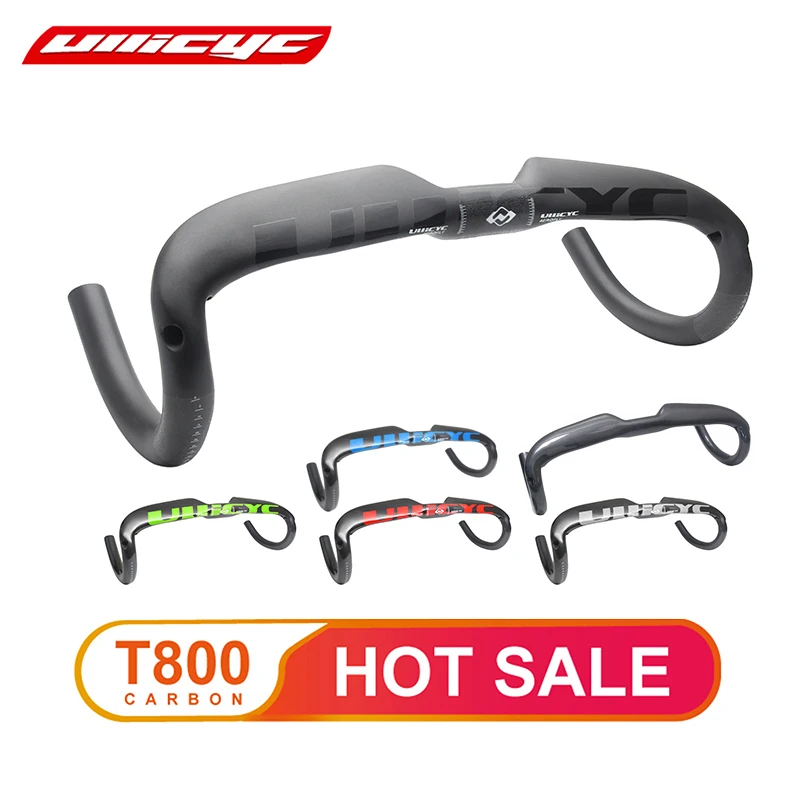 

ULLICYC Road bicycle racing Matte/Gloss full carbon handlebar internal cable carbon bike handlebar 31.8*400/420/440mm WB240