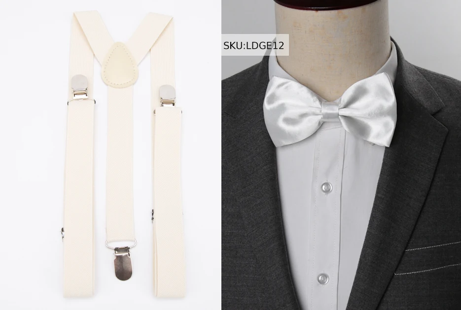 Hosenträger Fliege Set Männer Mode Suspensorio für Mann Junge Frauen Bowtie Hosenträger Hosen Tirantes Hochzeit Freizeit Hemd Bleibt – Detail 11