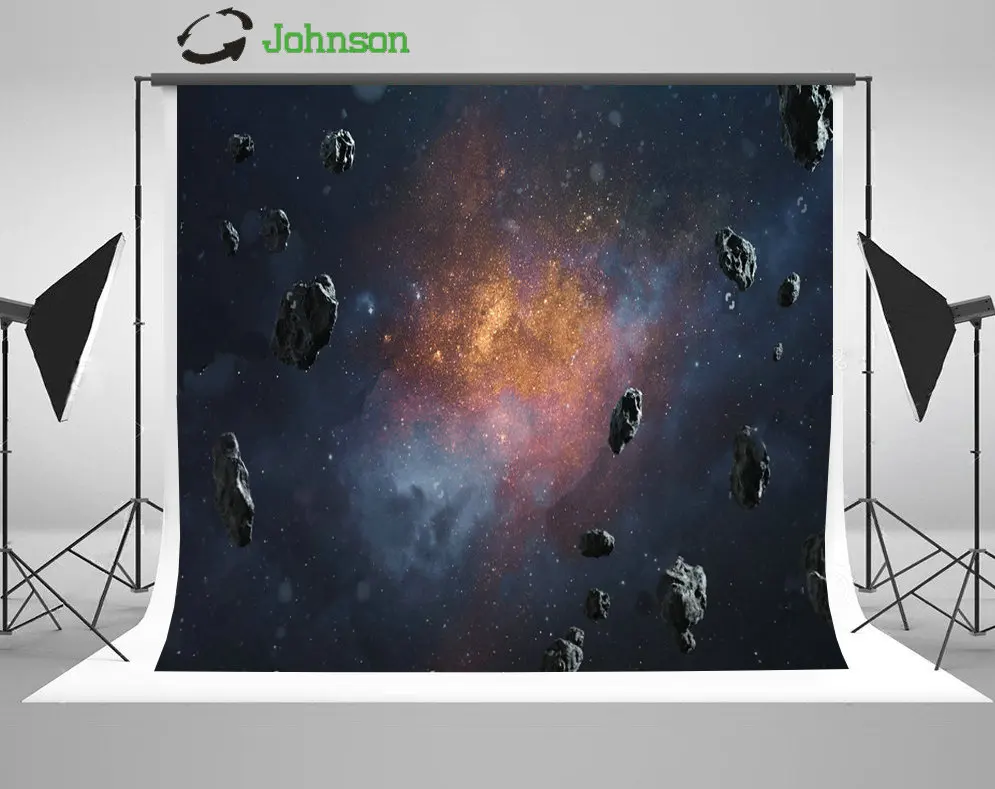 

Cosmic Asteroids Stars Backgrounds polyester or Vinyl cloth High quality Computer print wall backdrops