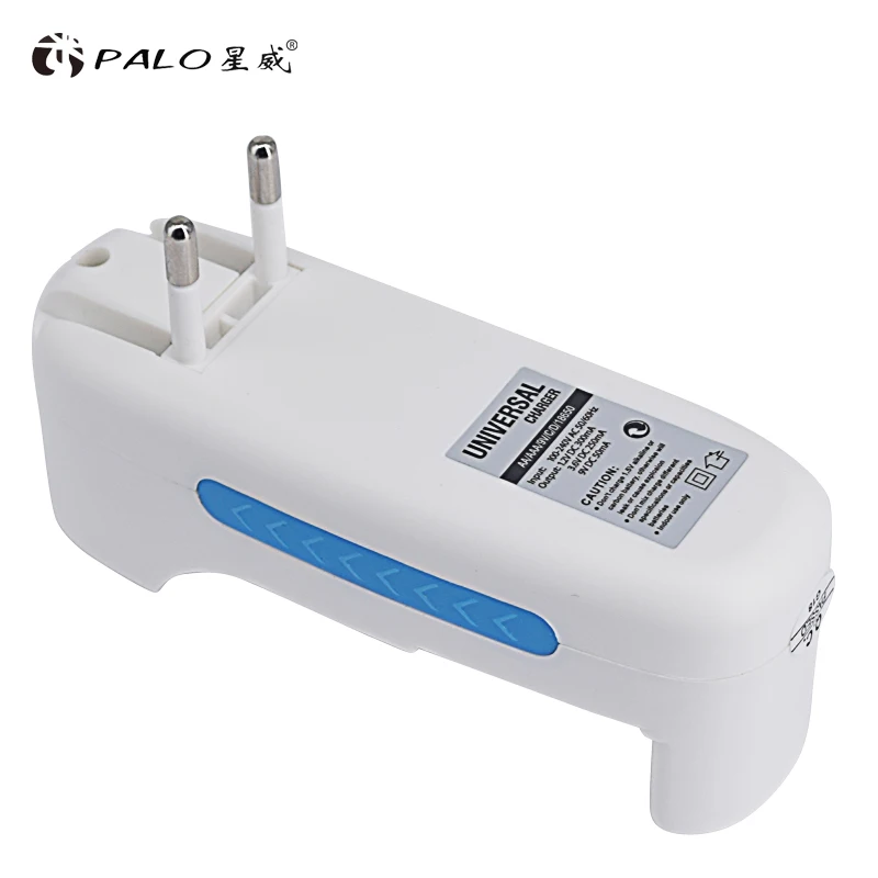 PALO Multifunction Smart Mini Battery Charger For NI-MH NI-CD Lithium AA AAA 9V 18650 17650 16500 14500 battery charger EU US