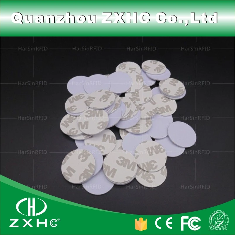 (10000pcs) 25mm 13.56 Mhz RFID IC 3M Coin Cards FM1108 Chip Compatible S50 In Access Control