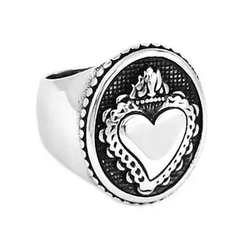 Fashion Crown Heart Ring Stainless Steel Jewelry Irish Celtic Knot Infinity Love Heart Wedding Ring Women Girls Lovers SWR0567A