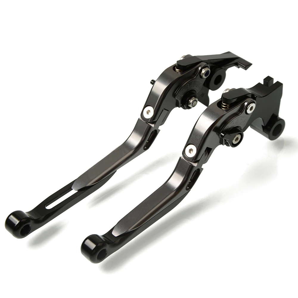 For Suzuki GSXR1000 GSXR 1000 K1 K2 K3 K4 2001 2002 2003 2004 Motorcycle Adjustable Folding Extendable Brake Clutch Lever Black