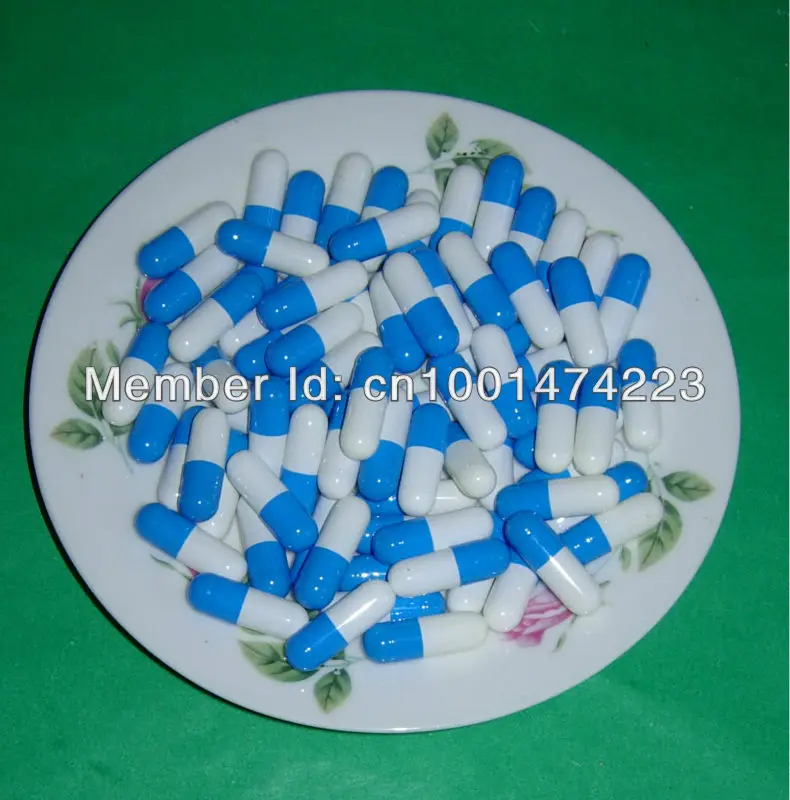 

00# 2,000pcs, joined or seperated capsules size 00, blue-white empty capsules size 00,hard gelatin empty capsules