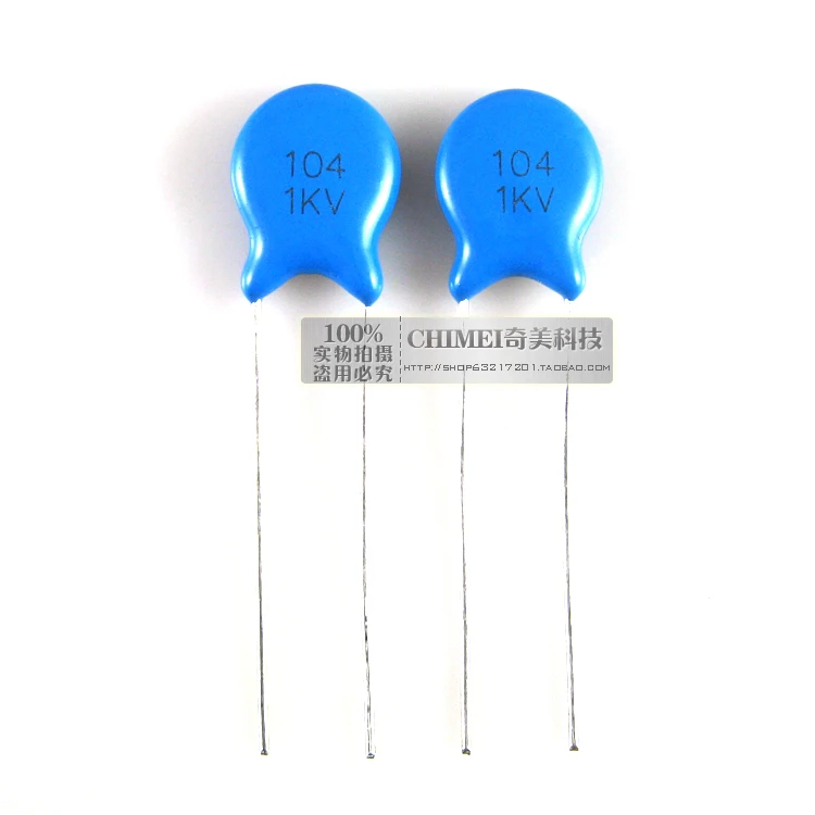 Ceramic capacitors 1KV 104K capacitors commonly used in high-stability oscillation circuit