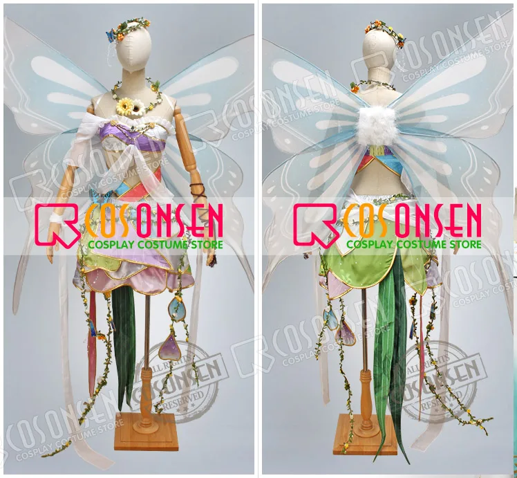 COSPLAYONSEN Love Live!  Land of Fairies Ver.After awakening Minami Kotori Cosplay Costume With wings