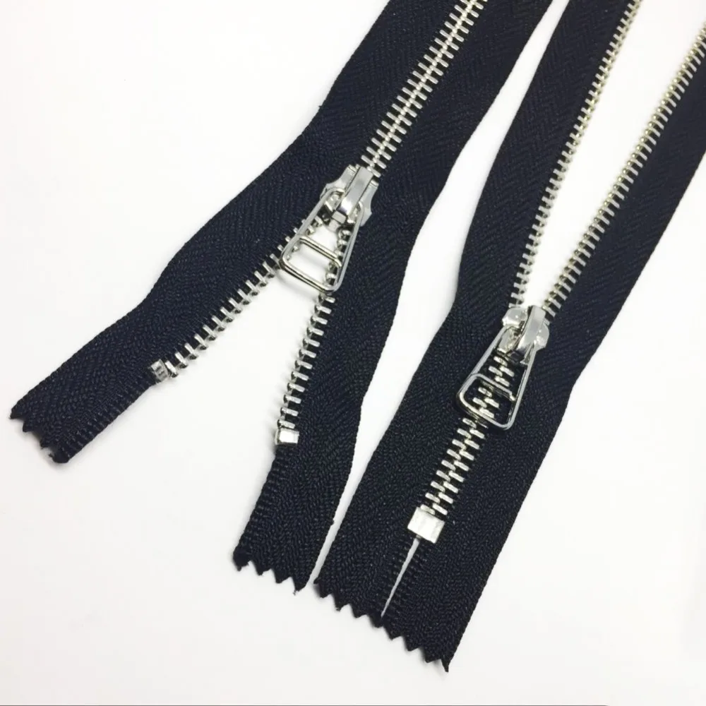 2pcs 5#15/20/26cm lightning metal zipper Close-End DIY clothing accessories for Clothing pocket sleeve jeans Shoes doll Sewin