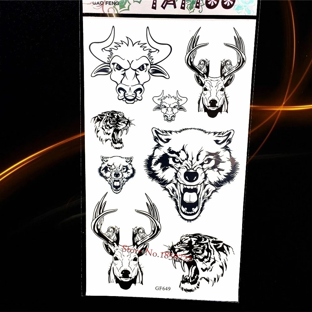 1 sheet 3D Colorful Waterproof Flash Tattoo DIY Stickers H3D-24 Red Blue Rose Hot Stamping Flower Butterfly Blossom Child Youth