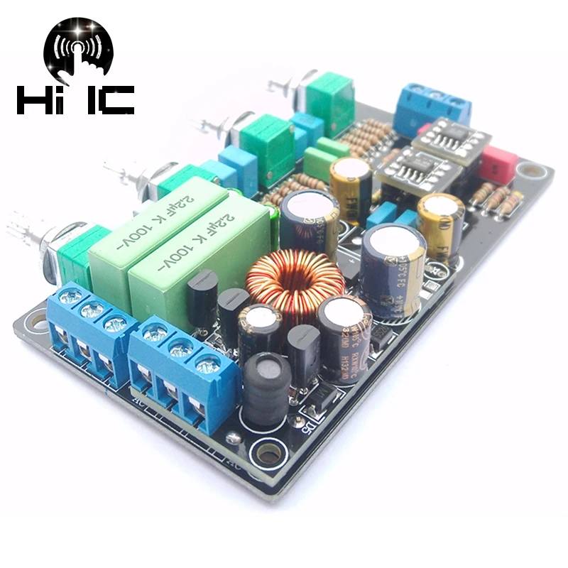 DC12V Màu Ban Xe Tông Ban Xe Khuếch Đại Preamp AD827 OPA2604 Đơn Điện Preamp Màu Miễn Phí Vận Chuyển