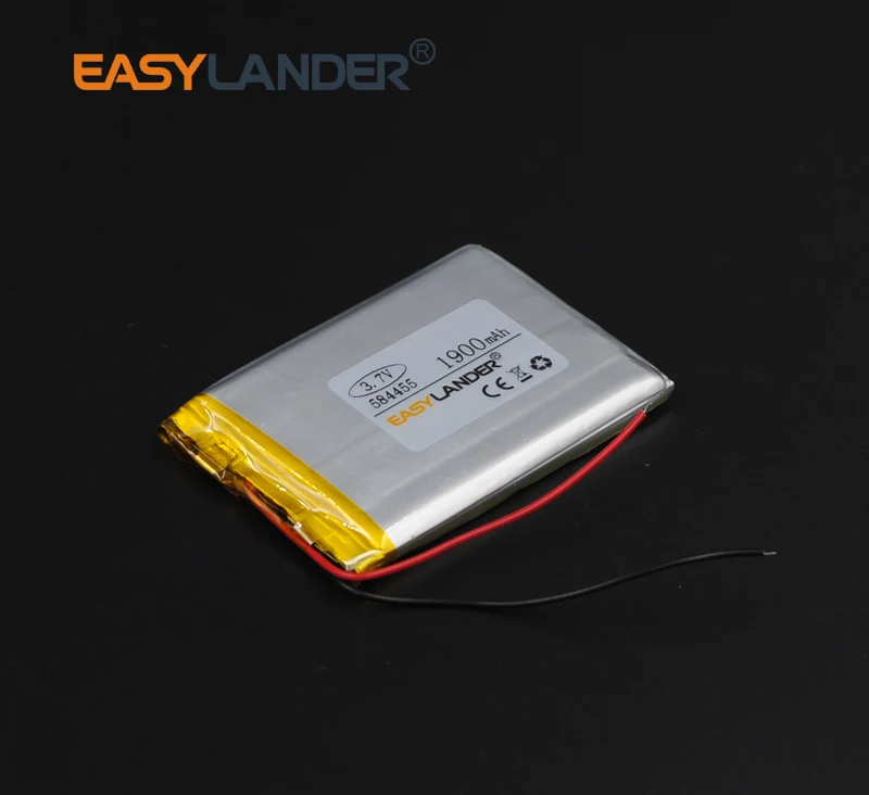604455 3,7 V 1900mAh перезаряжаемый литий-ионный полимерный аккумулятор 584455