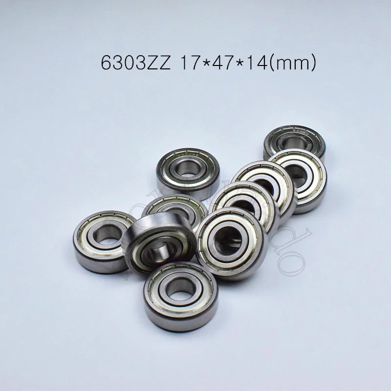 

6303ZZ 1pcs 17*47*14(mm) Bearing free shipping chrome steel Metal Sealed High speed Mechanical equipment parts