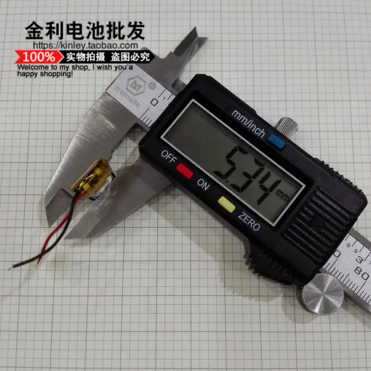 Genuine mail-Auriculares Bluetooth de 100mah, batería de polímero de litio de 3,7 V, recargables, 051220