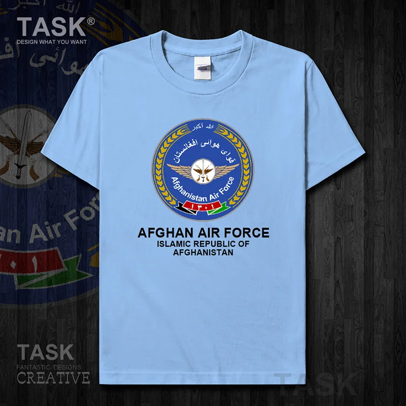 Air Force Afghanistan Afghan AFG Islam Pashto cotton t shirt new Tops Short sleeve Fashion country  Tactical Military 01