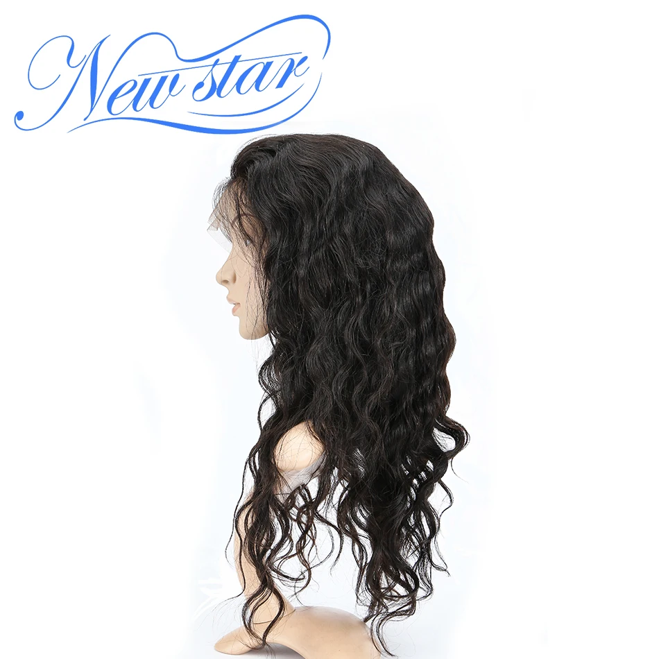 New Star Hair 360 Lace Frontal Wig Body Wave 180% Density Pre Plucked Hairline Brazilian Virgin Human Hair Wigs