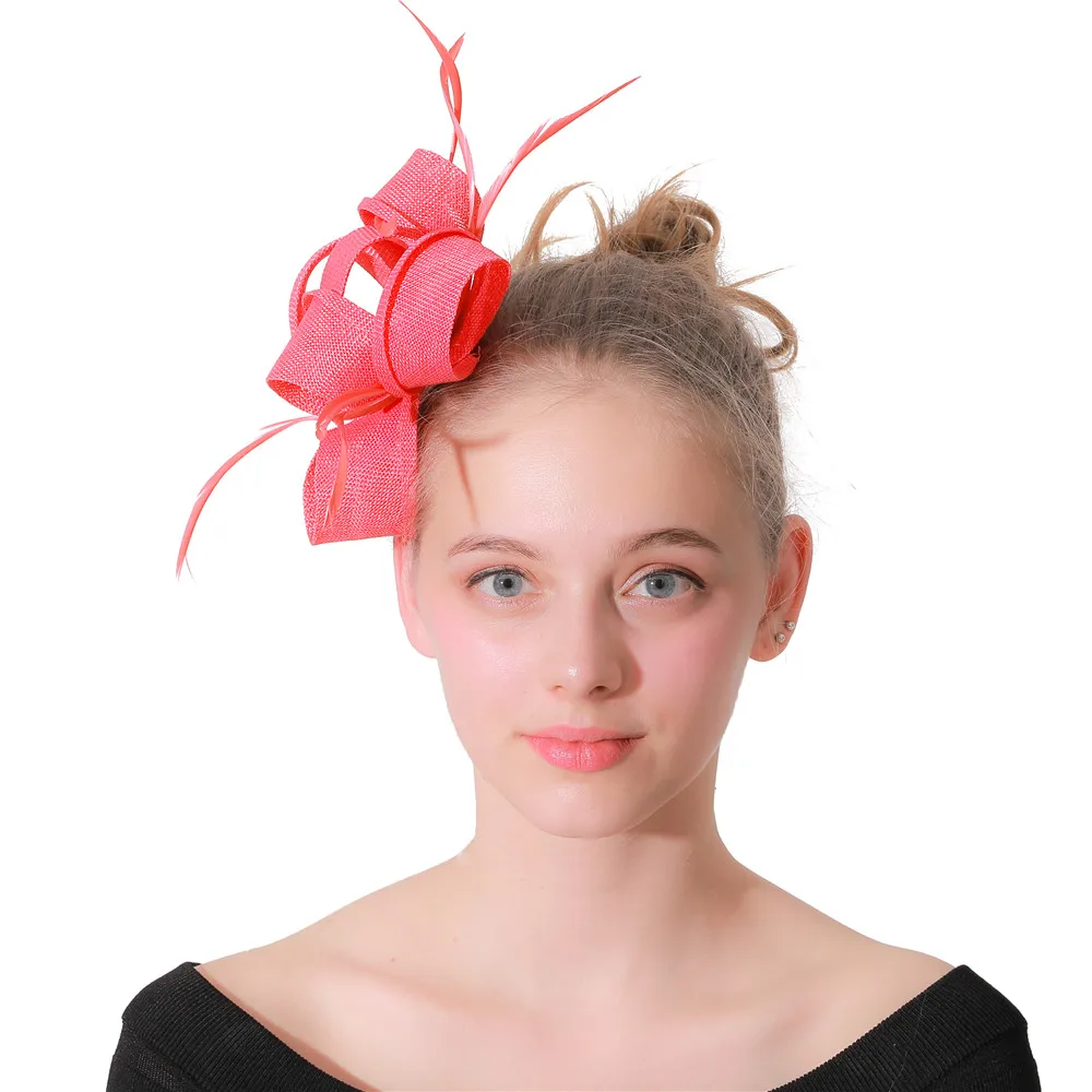 Women Nice Wedding Fascinator Headwear Bride Elegant Mariage Fashion Headdress Party Dinner Ladies Feathers Hair Accessories