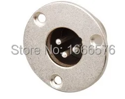 wholesale 100 pcs  XLR 3pin male ROUND PANEL socket -230