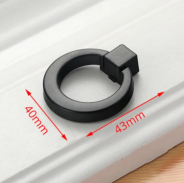 KAK 10 Stück schwarze Schrankgriffe im amerikanischen Stil aus massiver Aluminiumlegierung für Küchenschrank, Schubladenknöpfe, Möbelgriff-Hardware