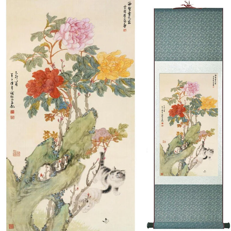 

Birds on the tree Painting Home Office Decoration Chinese scroll painting birds painting birds and flower painting2018062902