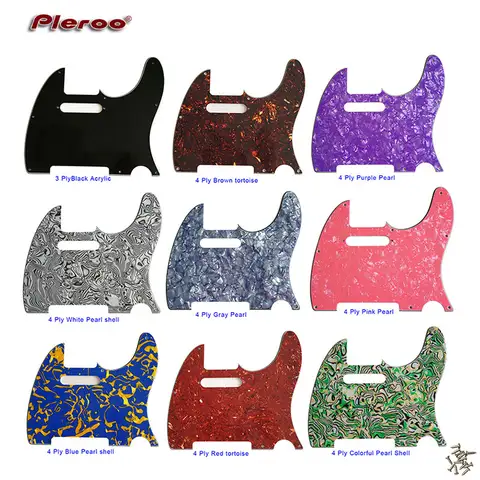 Pleroo 커스텀 파츠 – 미국 FD 8 나사 구멍 2000 표준 텔레 기타 픽가드 스크래치 플레이트 교체 멀티 컬러 선택 1 Pleroo 커스텀 파츠 – 미국 FD 8 나사 구멍 2000 표준 텔레 기타 픽가드 스크래치 플레이트 교체 멀티 컬러 선택 1