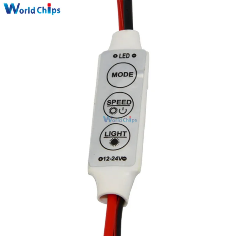 Mini 3 Keys Dimmer Controller 12V DC For Single Color LED Brightness for Single Color 5050 3528 5630 LED Light Strip