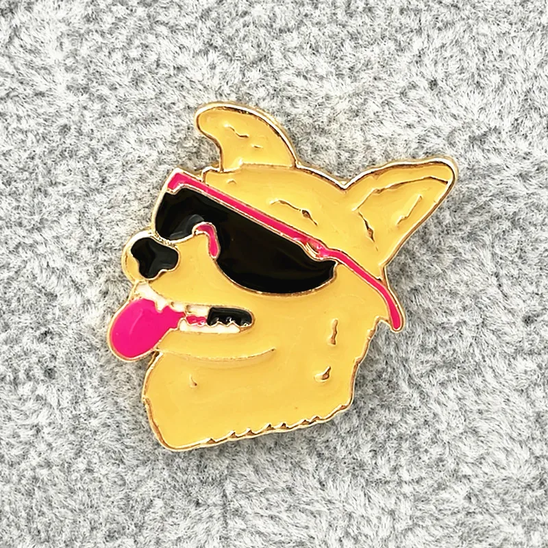 X193 كارتون لطيف الكلب الأغنام القلب يونيكورن القط بروش معدني دبابيس الأزياء والمجوهرات بالجملة