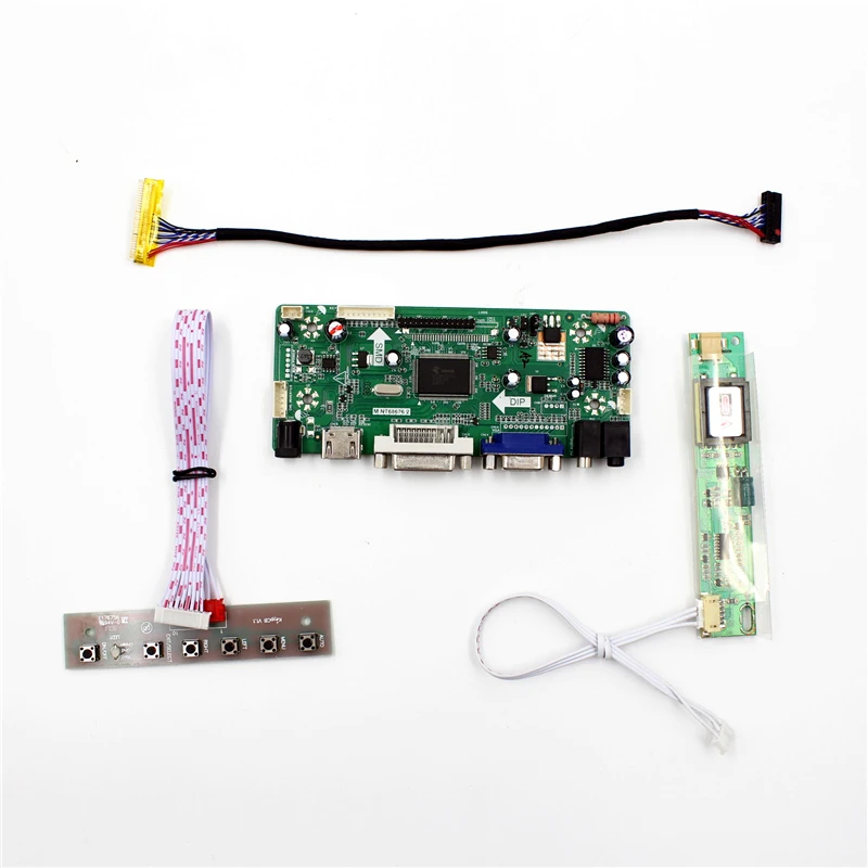 

M.NT68676.2A Universal VGA DVI Audio HDMI-compatible LCD Controller Board for 15.4inch 1280x800 B154EW04 Monitor Kit Easy to DIY
