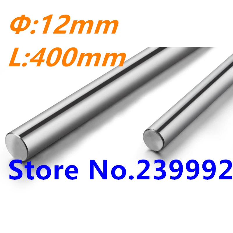 2 pcs 12mm linear shaft 400mm 3d printer 12mm x 400mm Cylinder Liner Rail Linear Shaft axis cnc parts