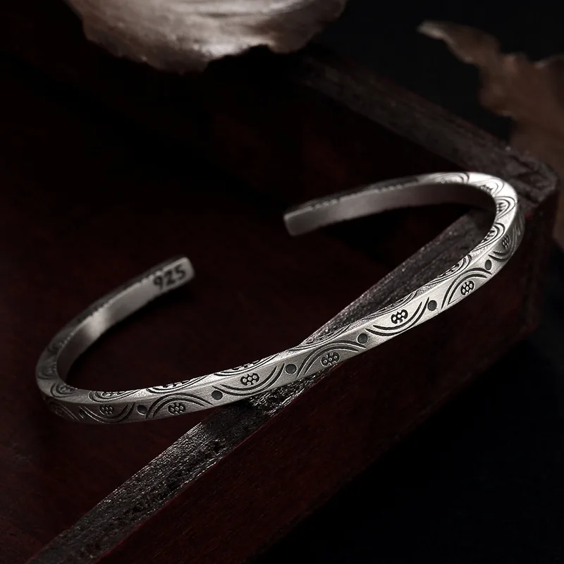 simple thai silver 925 bangle 2