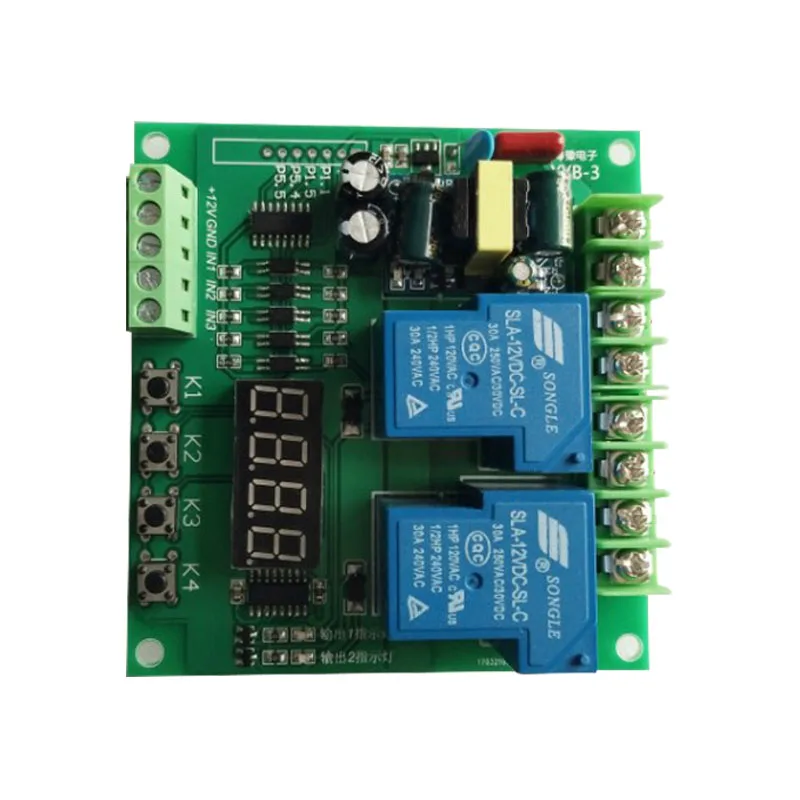 Контроллер двигателя CW/CCW AC220V, два/реле/Задержка/модуль цикла синхронизации
