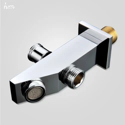 hm Bathtub Spout Chrome Finish Wall Mounted Replace Spout Lift the Conversion Water Way Modern Style Multiple Types Bibcocks
