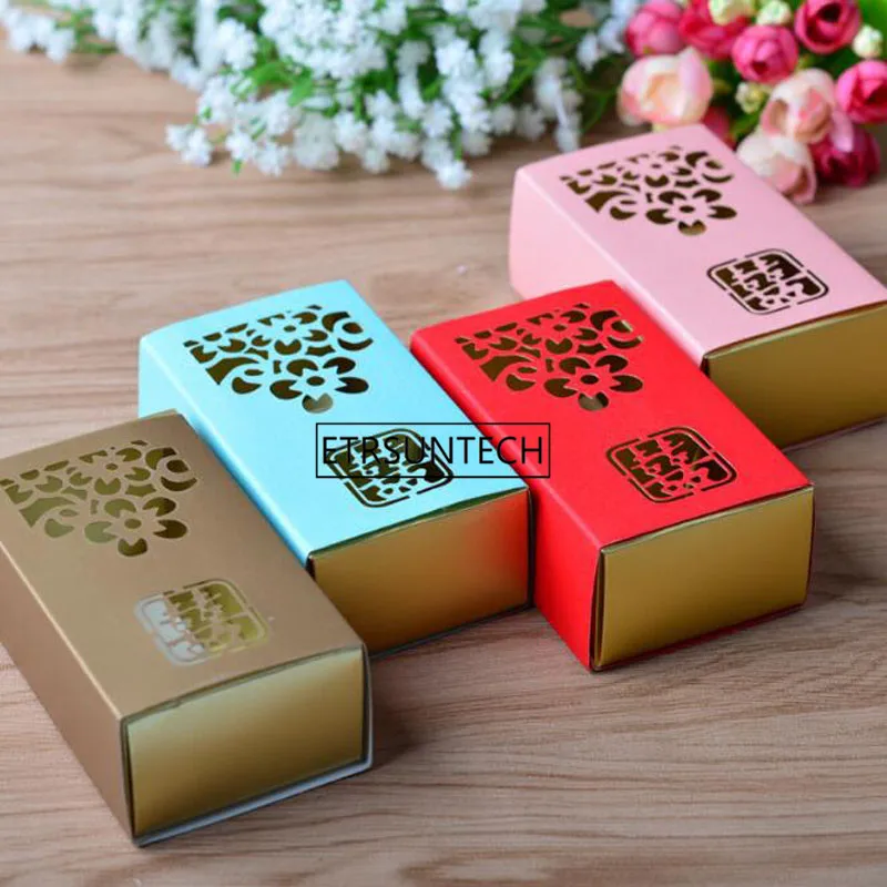 2 Grid Macaron Box Bakery Box for Biscuits Cookie Chocolate Packaging Paper Boxes Valentine's Day Gift