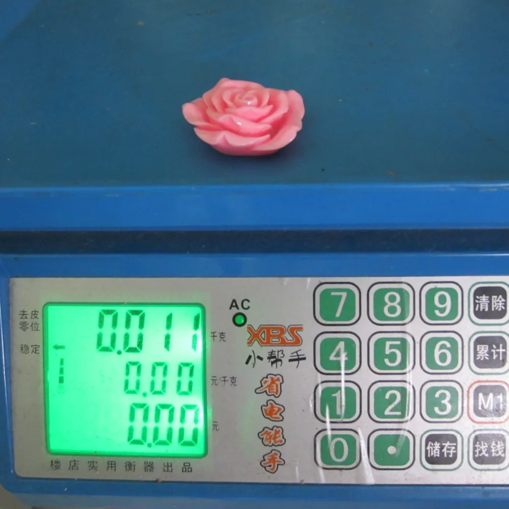 42mm 10pcs/Lot White Color Acrylic Big Resin Rose Flower Beads For Handmade Girls Chunky Bead Necklace Children Bracelet Jewelry