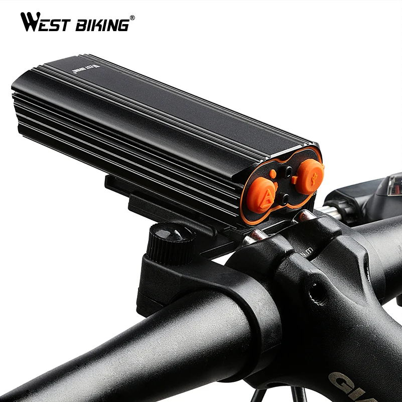 WEST BIKING 2000 Lumens Bicycle Lights LED Bulb Waterproof Bicycle Front Light USB Charging Flashlight Cycling Lamp Bike Light