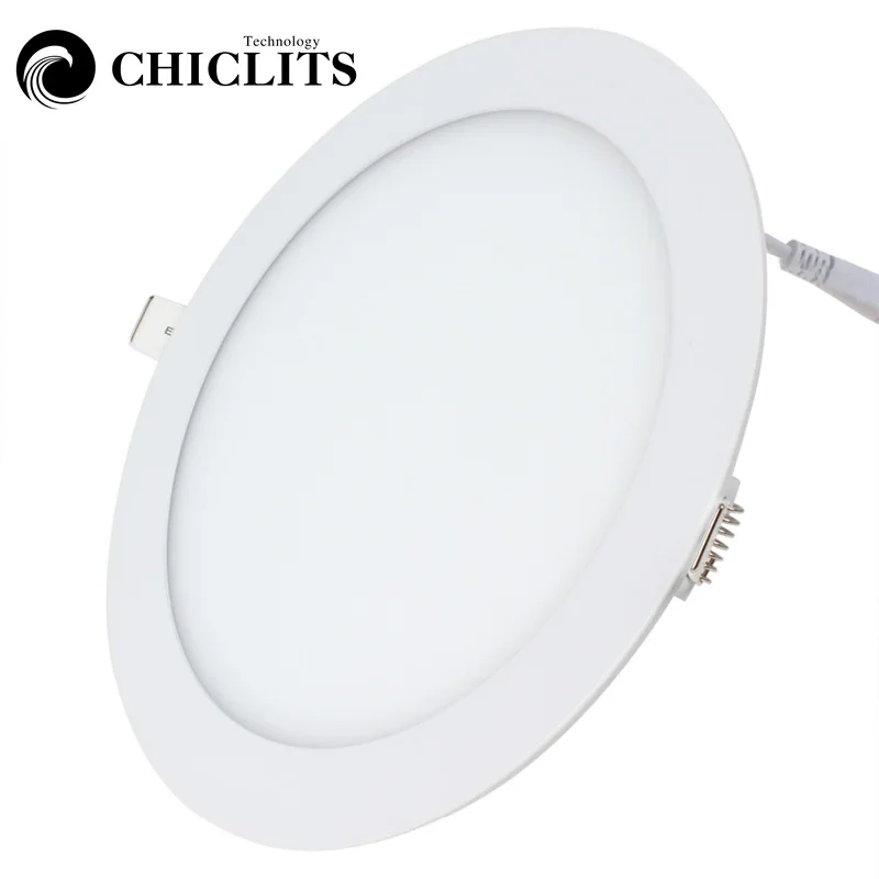 

Round Ceiling Downlight Ultra Thin Led Panel Light AC 110V 220V LED Recessed Flat Lamp 3W 4W 6W 9W 12W 15W 18W For Home Lobby