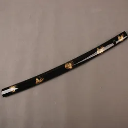 Delicate Sword Fitting Black Glossy Lacquered Scabbard Wooden Saya Sheath Scabbard for Samurai Sword Japanese Katana SYQ1