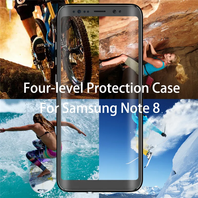 IP68 360 Full Protection Waterproof Phone Case for Samsung S10E S10 S9 Plus Swimming diving Cover for note 10 pro 9 8 coque