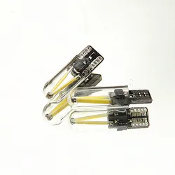 2pcs T10 194 168 W5W COB LED Long Lifespan Low Consumption High Power CANBUS Silica Bright Glass License Light Bulbs 12V