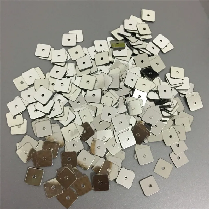 2500pcs/ lot 7mm Silver square sequins Paillettes/PVC fashion accessories craft for Scrapbook Kid Diy  Garments sewing