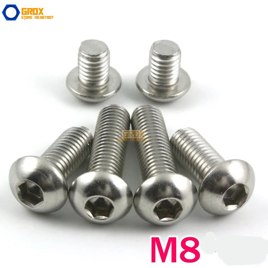 

M8 Button Head Socket Cap Screw 316 Stainless Steel Marine Grade