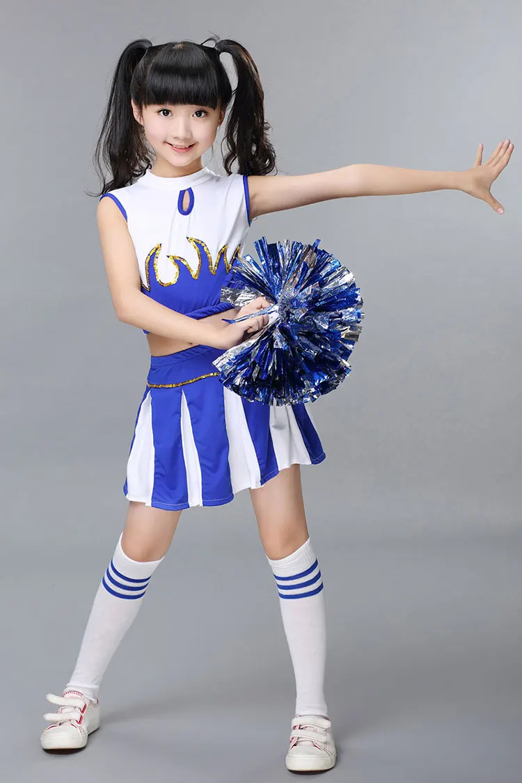 Trẻ em Cheerleaders Trường Cô Gái Đồng Phục Đội Kid Tốt Nghiệp Hiệu Suất Trẻ Em Trang Phục Bộ Cô Gái Lớp Phù Hợp Với Cô Gái Trường Phù Hợp Với