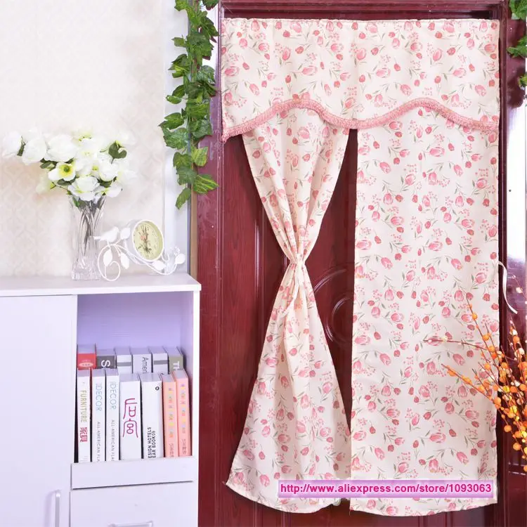 

Classical High Grade Pink Flower Curtain Romantic Room Feng Shui Decoration