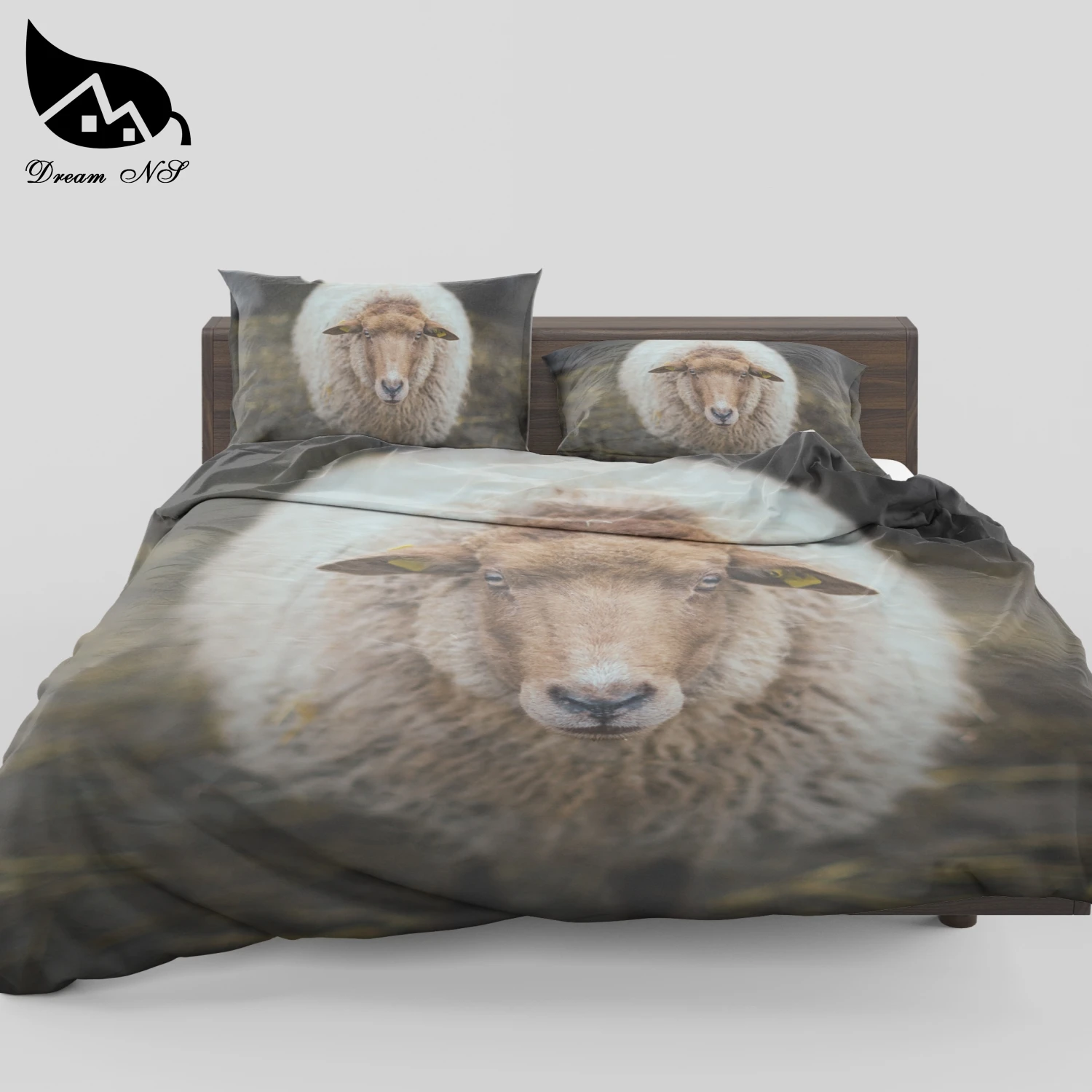 Dream NS 3D-effect Bedroom textile products High definition photo print cute little sheep Dekbedovertrek SMY40