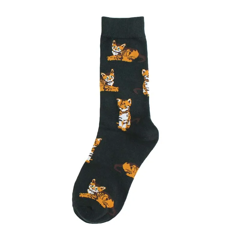 [WPLOIKJD]Creative High Quality Fashion Harajuku Kawaii Unisex Socks Cartoon Animal Cat Dog Corgi Cute Pattern Casual Sokken