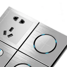 86 Type Aluminum Switch Socket Panel #3