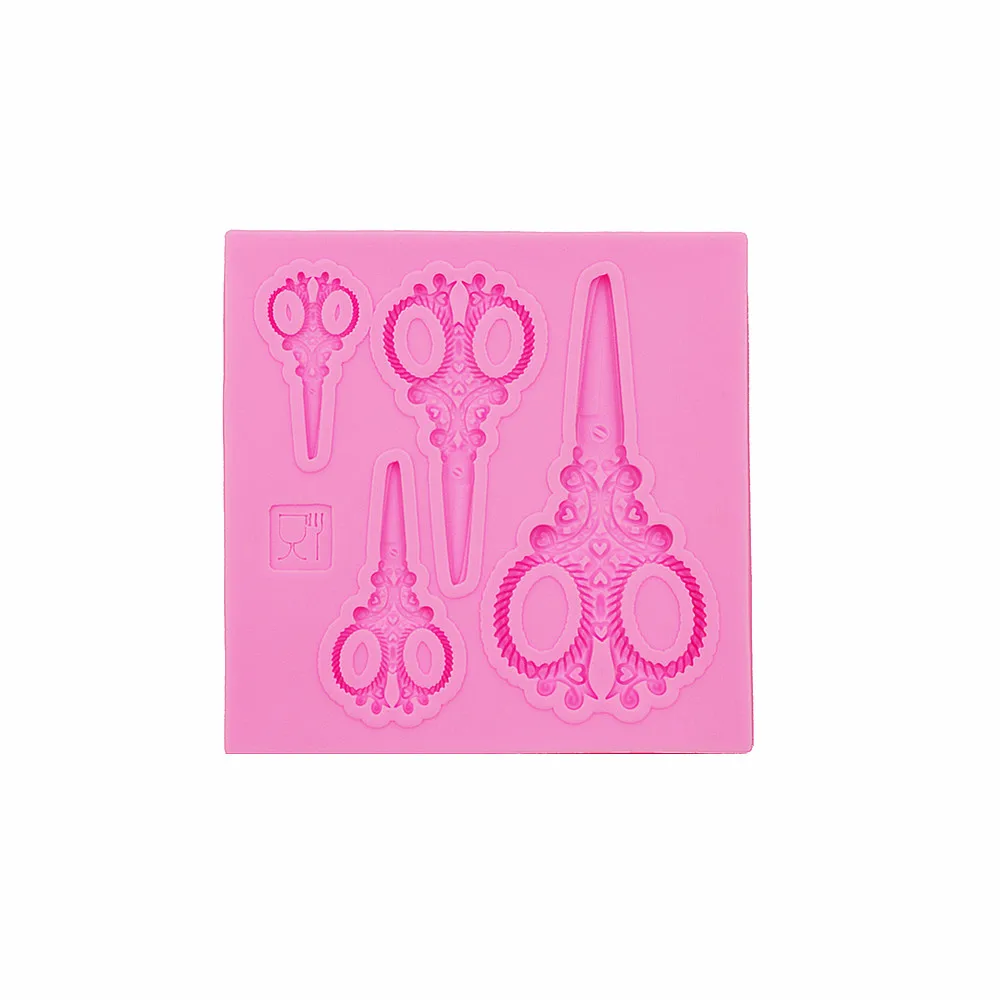Gadgets Fondant Mold Scissors Clay Resin Polymer Clay Wax Flexible Moulds  Fondant Gum Paste Chocolate Craft Mold For Resin
