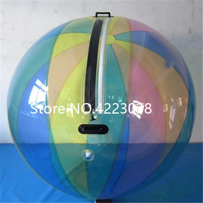 Boule de Zorb d'eau en PVC, boule de marche gonflable, boule de hamster humain, phtalball, livraison gratuite, 0.8mm, 2m