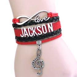 Nuovo arrivato Infinity bracciale Love Michael JACKSON Music Charm bracciale Singer bracciale The Artist bracciale