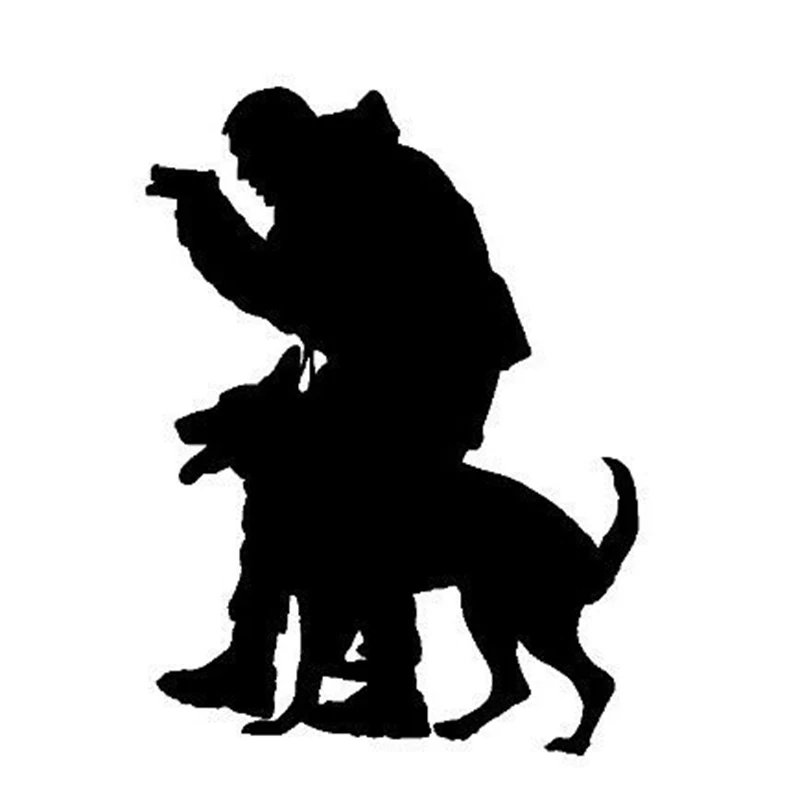 Police search and rescue dogs, animal shaped car windows, bumpers, motorcycle accessories, decorative vinyl car stickers