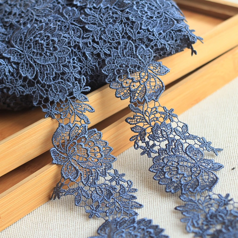 MLAEY High quality Lace Trim, Delicate Floral Lace ribbon , Venise Lace Fabric for Costumes