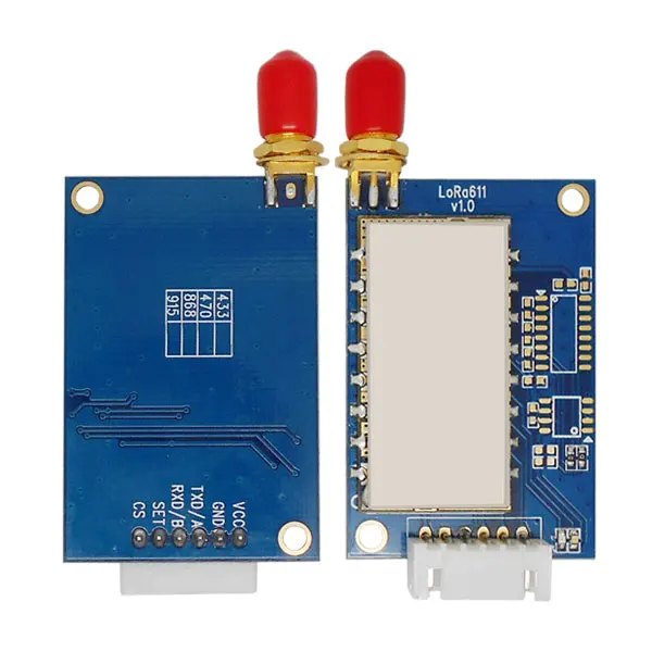 

2pcs/lot 4km 915MHz 20dBm LoRa data transceiver module Lora611AES with RS485 /RS232 / TLL & AES Encryption